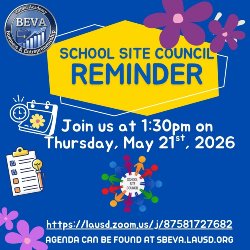 School Site Council Reminder Post
